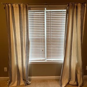 Pottery barn linen drapes